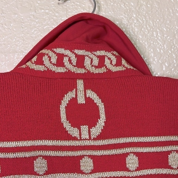 ST. JOHN COLLECTION red jacket/cardigan Small - Picture 7 of 9